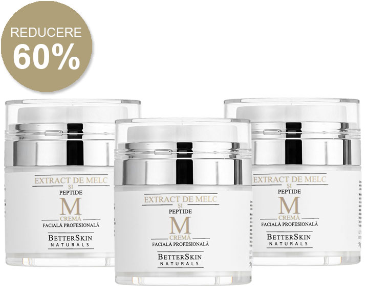 Crema de Fata cu Extract de Melc si Peptide BetterSkin Oferta 3 Buc